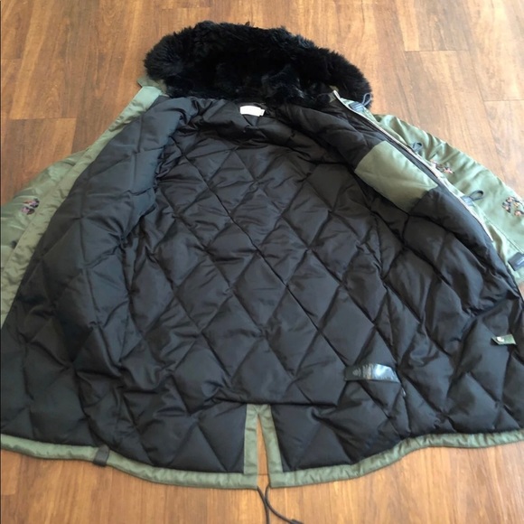 COPY - Coach green sequin Eskimo jacket - Picture 2 of 9